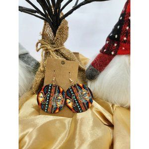 Yellowstone Western handcrafted baltic birch wood earrings, New, Lightweight.